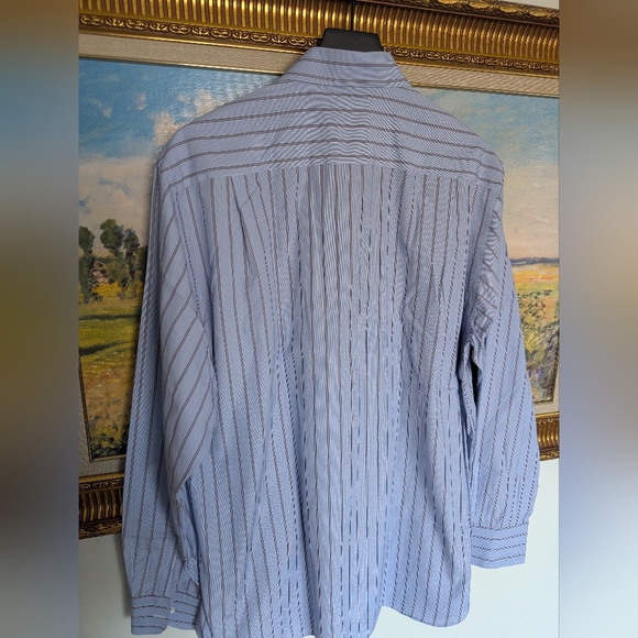 Barneys New York Blue Striped Shirt - Picture 3 of 6